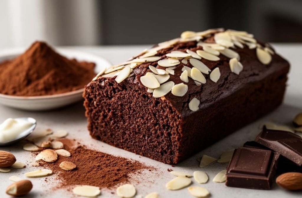 Chocolate Almond Yogurt Cake