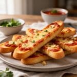 Easy Garlic Pizza Breadsticks recipe