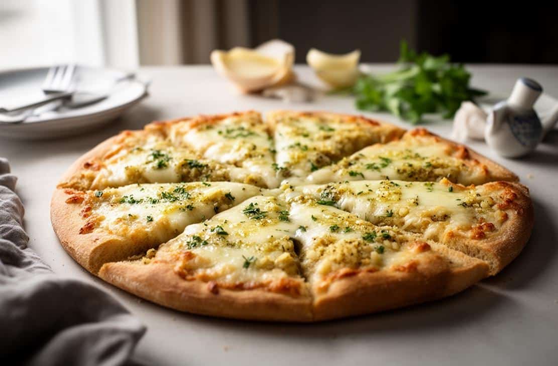 Gluten Free Garlic Bread Pizza
