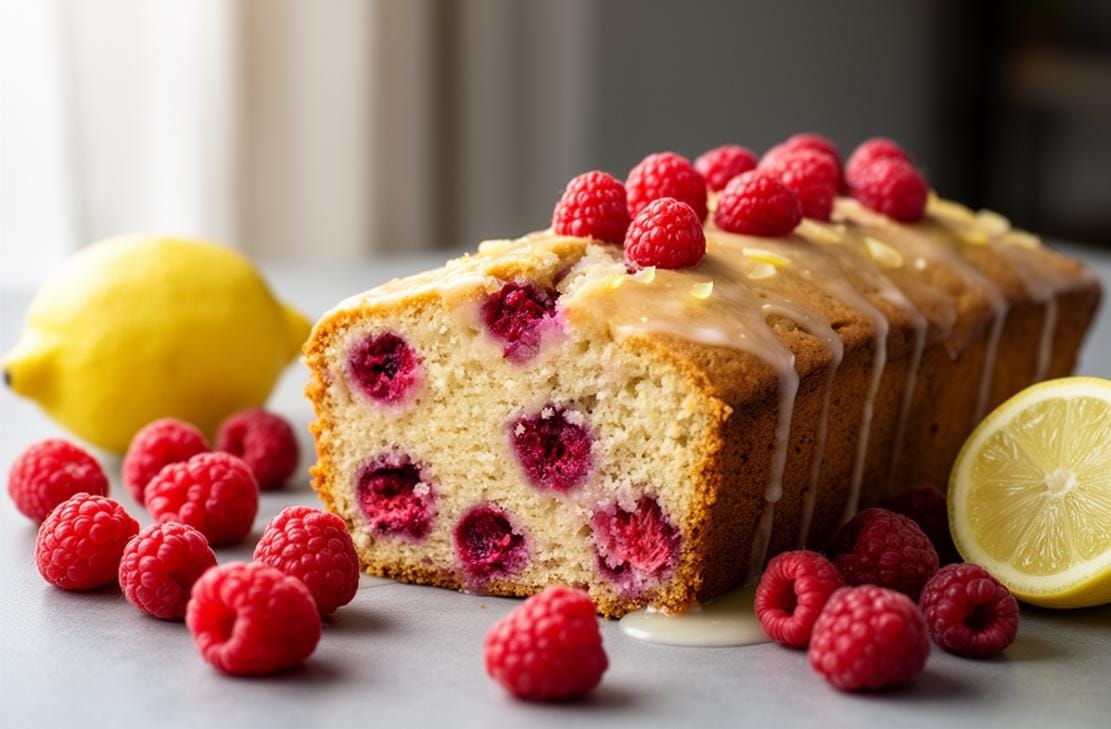 Gluten-Free Lemon and Raspberry Loaf Cake