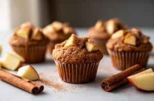 Mini Gluten-Free Vegan Apple Muffins