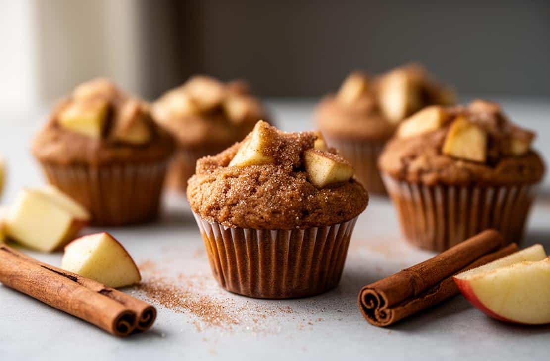 Mini Gluten-Free Vegan Apple Muffins