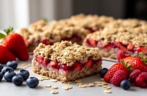 Strawberry Oatmeal Bars