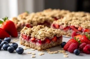 Strawberry Oatmeal Bars
