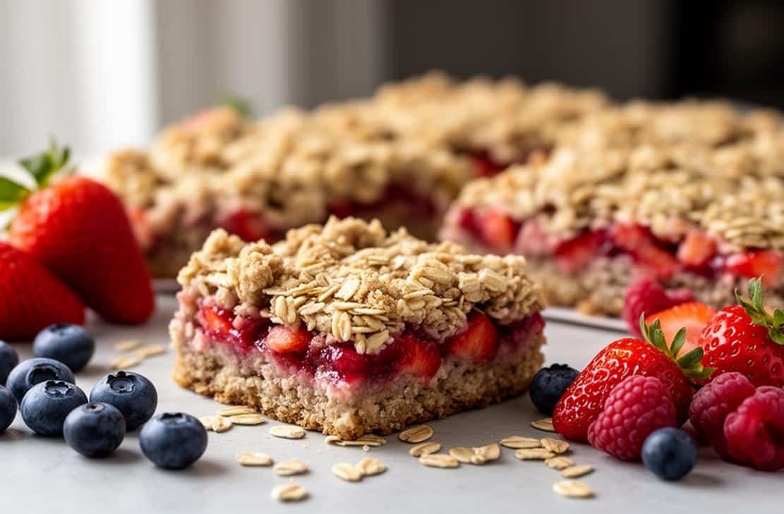 Strawberry Oatmeal Bars